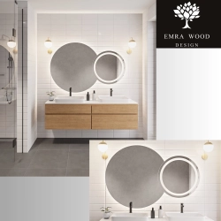 Zestaw luster łazienkowych z podświetleniem - ASTERIA LED